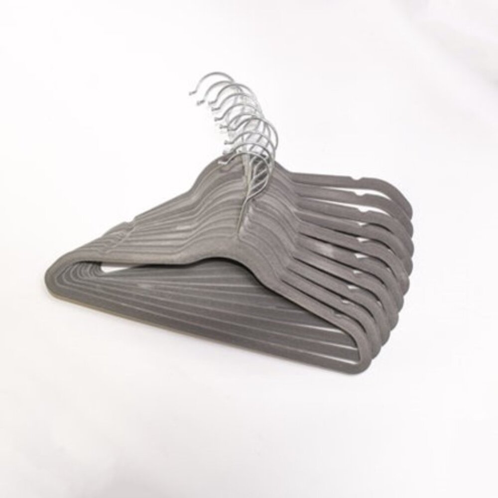NEW Lot of 10x Velvet Clothes Hangers, Non-Slip, Swivel Hook, Multiple Colors! - Picture 6 of 10